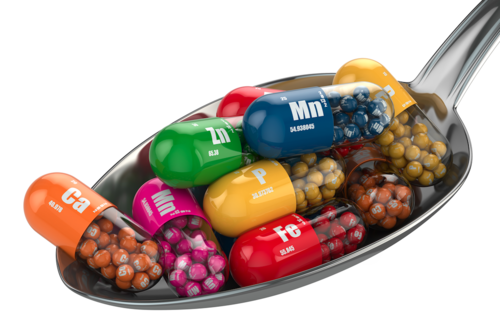 suplementação de vitaminas e minerais
